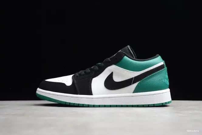Rep TBkick White Jordan Green 553558-113 Air 1 Mystic Low Black 0620